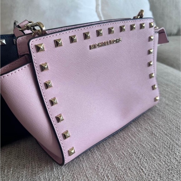 (2) Michael Kors Selma Studded Crossbody - Picture 4 of 9